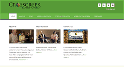 Desktop Screenshot of crosscreekbaptist.org