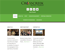 Tablet Screenshot of crosscreekbaptist.org